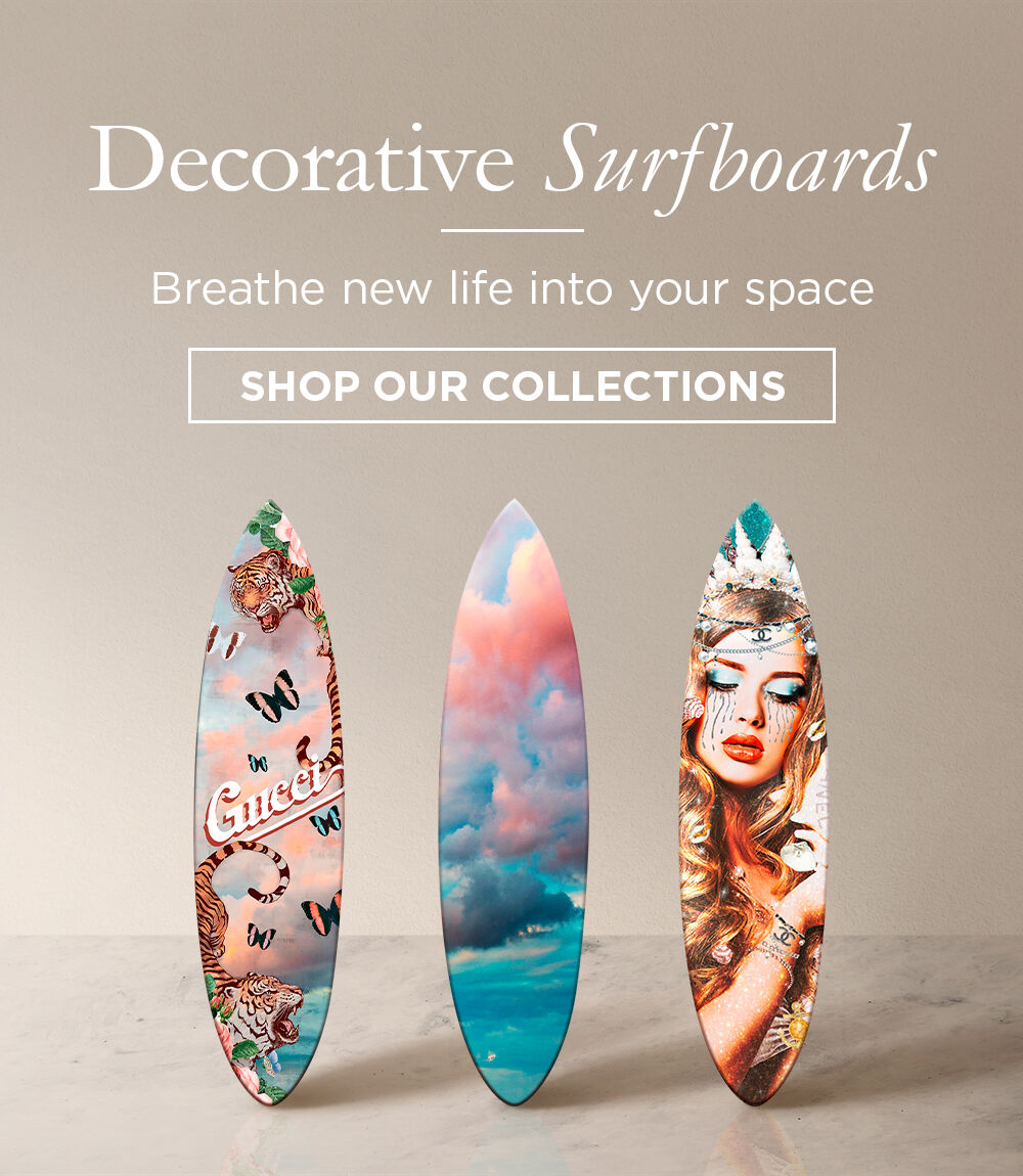 Decorative surfboard art - Wall decor collection